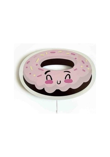 Çocuk Odası Bebek Odası Led Işıklı  Donut Baskılı Mdf Duvar Süsü