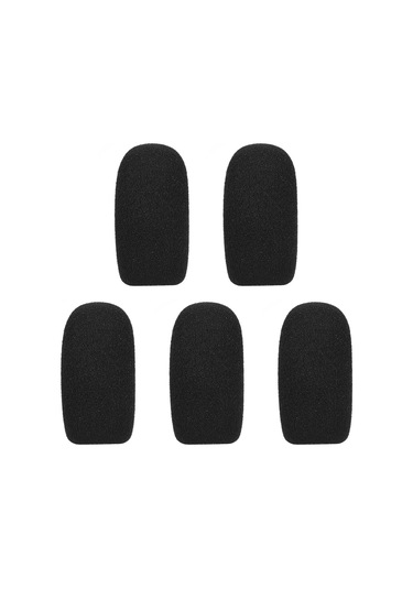 Ruicoo 5 Adet Siyah Mikrofon Köpük Koruması F Tipi - 62mm Yükseklik, 30mm Dış Çap, 14mm İç Çap - Ses Gürültüsünü Azaltır