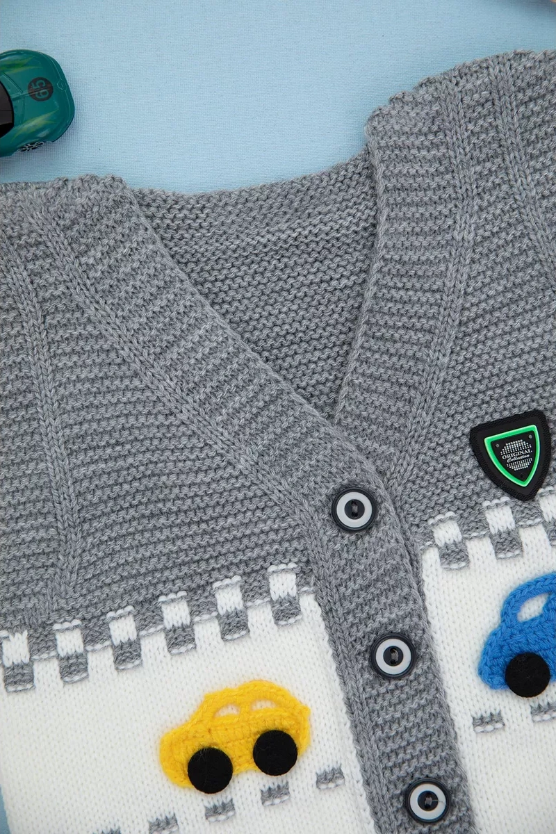 Gogo Bıcı Çocuk Örgü Yelek, Kolsuz 207649534 Gri