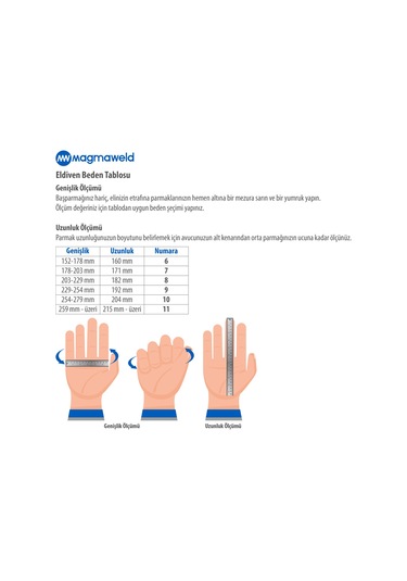 Magmaweld MIG Kaynakçı Eldiveni No : 10