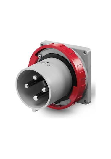Scame IP67 Makine Fişi (Düz) 4  x  125 A (3P+E) Trifaze