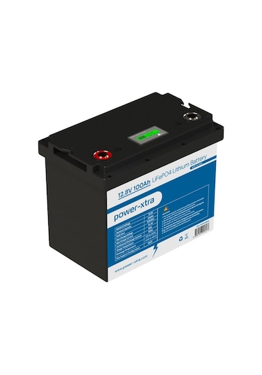 Power-xtra 12.8v 100ah Lifepo4 Lityum Akü - Ekranlı