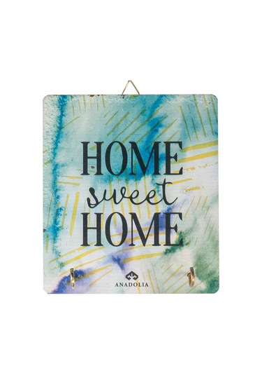 Anadoliamağazacılık Home Sweet Home Suluboya Dekoratif Askılık Diğer