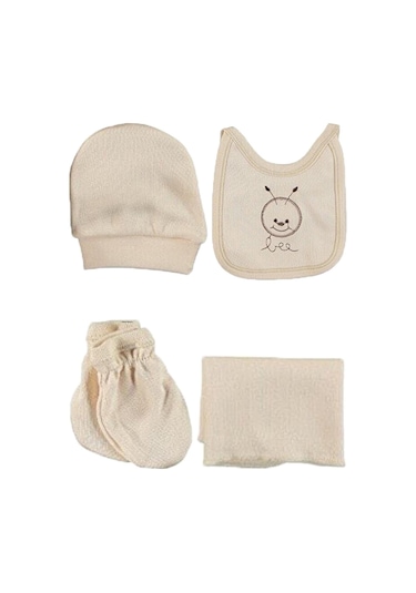 Yeni Doğan Erkek Kız Bebek Zıbın Seti 8'li Organik 0-4 Ay Hastane Çok Renkli