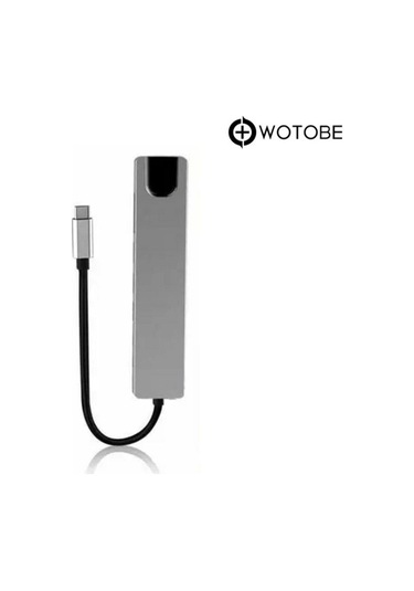 8'i 1 Arada 4k 60hz Usb Type C Sd Tf Hdtv Rj45 Dönüştürücü Hub