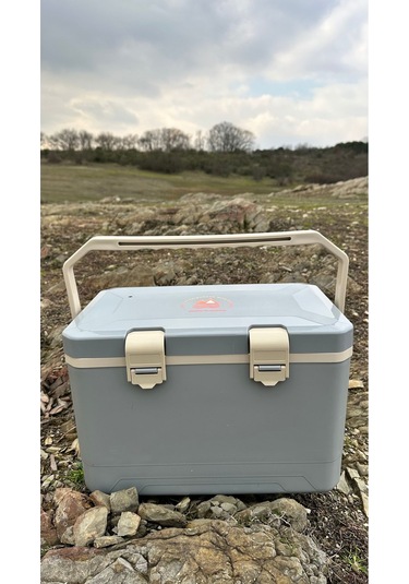 18 Lt Taşınabilir Soğutucu Kamp Dolabı Gri