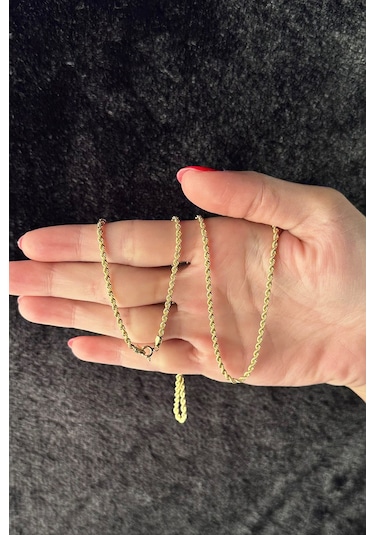 Fiyonk Kuyumculuk 14 Ayar Altın Burgu Zincir 2,20 MM 001