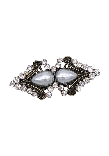 Homyl Kazak Şal Ördek Ağız Klipsi Hırka Yaka Ceketler Antik Bronz Çok Renkli