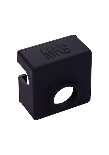 Konesam Mk9 Isı Bloku Isı Saklama Silikon Kılıfı, Sıcak Uç Sıcaklığını Sabitler, Yüksek Sıcaklık Materyalini Baskı Yap, Siyah 3 Adet Set