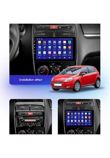 Fiat Linea 2007-2017 -9''gerçek 2+32gb-wifi-bt-fm-carplay-kamera