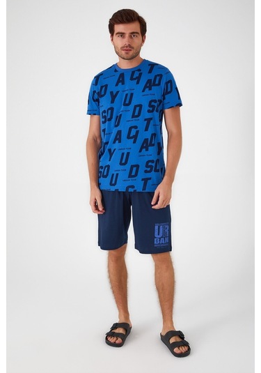 Rolypoly Sea Side Mavi Erkek Bermuda Takım 5274-33199 Saks Mavisi