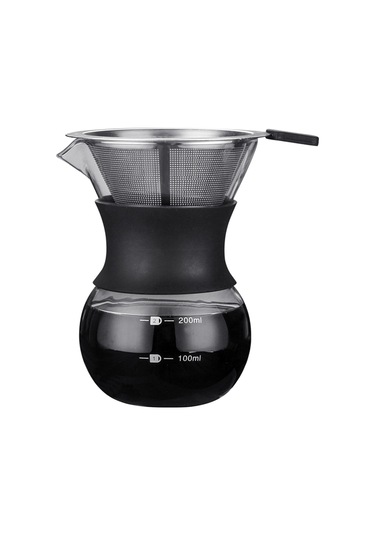 Tenfowee Borosilikat Cam El Süzgeçli Kahve Makinesi, Paslanmaz Çelik Filtre, Silikon Isıya Dayanıklı Kılıf, 200ml Diğer Tenfowee Borosilikat Cam El Süzgeçli Kahve Makinesi, Paslanmaz Çelik Filtre, Silikon Isıya Dayanıklı Kılıf, 200ml Diğer