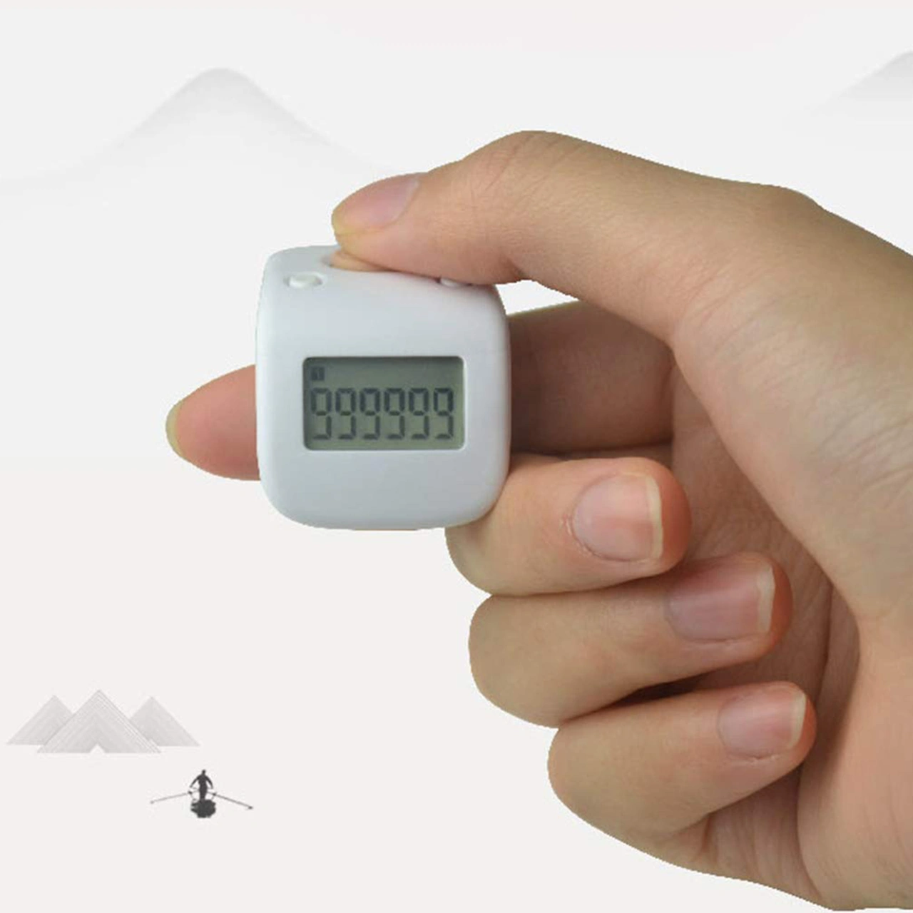 Xindoker Usb Şarjlı, 6 Kanal Veri Kaydı Ve Sessiz Tuşlu, Parlak Dokulu, Ter Dayanıklı Silikon Yüzük Tipi El Sayacı