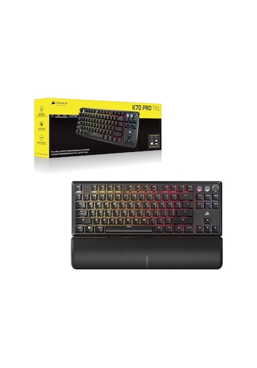 Corsaır K70 Pro Tkl High-performance Hall Effect Switch Rgb Türkçe Siyah Gaming Klavye Ch-911911g-tr