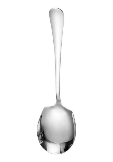 Kangvka Büyük Boy Paslanmaz Çelik Servis Kasa Ve Kaşık Seti - Dayanıklı, Pas Önbelleği Yok, Restoran/ev Kullanıma Uygun Gümüş