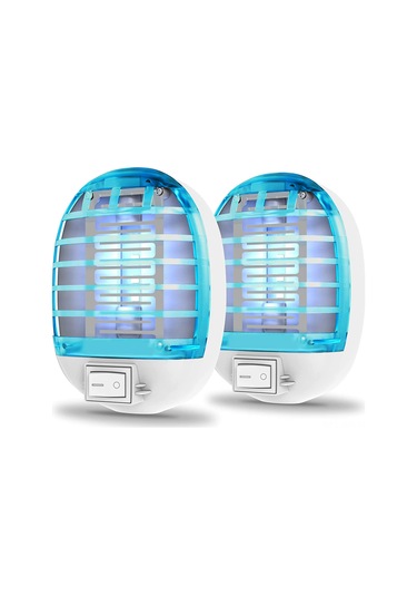 Youmex 20-50 M² Abs Elektrikli Moskit Öldürücü Lambası, 1w Güç, Beyaz/mavi, Ce Rohs Sertifikalı, 2 Adet Hediye Kutusu