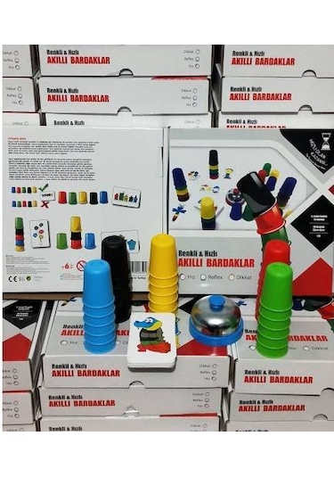 Akıllı Bardaklar Pratik Bardaklar Zeka ve Hafıza Oyunu