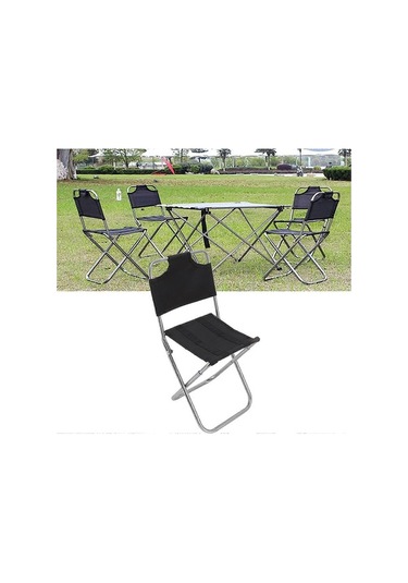 Bloomnest Kamp Sandalyesi, Nefes Alabilen Kumaş, Katlanır Bahçe Sandalyesi, Taşınabilir Balıkçılık Sandalyesi, Altın-siyah Altın - Siyah
