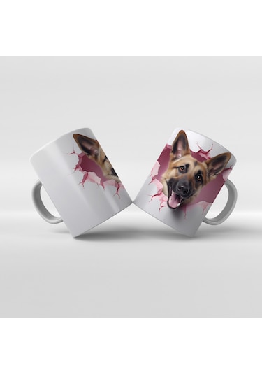 Baskılı Kupa Bardak Sevimli Köpekler - 17