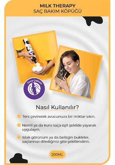 Morfose Milk Therapy Saç Köpüğü 3 x 200 ML
