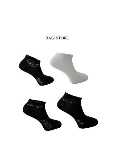 Ragi Store 8'li Erkek Sport Patik Çorap Seti Mix Çok Renkli
