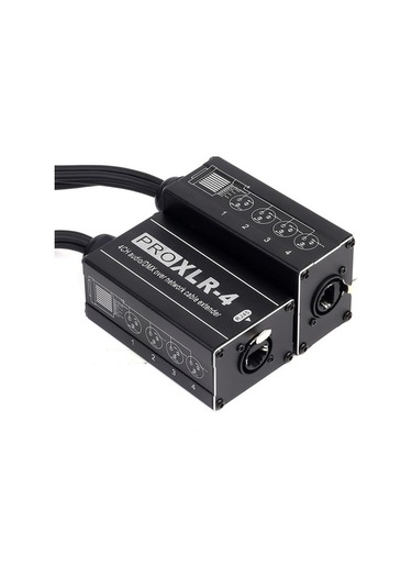 Metabagua Rj45 - 4 Kanal Xlr Ses 3 Pin Ayırıcı Erkek Ip1jzu Açık Sarı