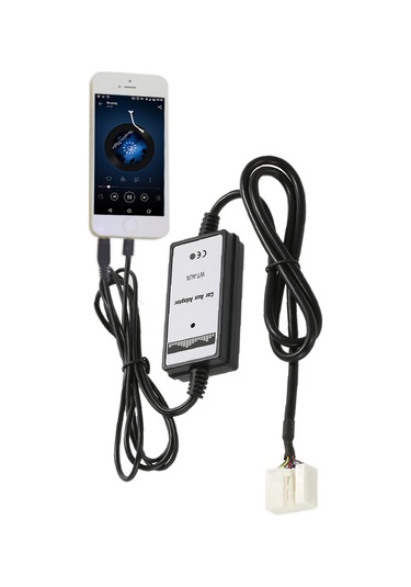 Gajeena Honda Araçları İçin Beyaz Başlık Qx191 Modeli Cd Değiştirici Yerine Aux Ve Usb Ses Adaptörü - 3.5mm Girişi İle İphone Şarj Desteği Siyah