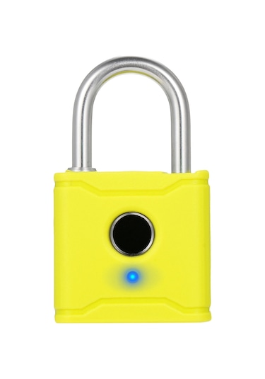 Hallow T1004d Akıllı Bt Parmak İzi Asma Kilit Şarj Edilebilir Sarı