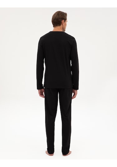 Pierre Cardin Erkek Siyah Pijama Takım 50322655-001 Siyah