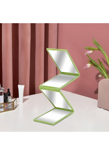 Suntek Kendi Saç Kesim Aynası Kompakt Katlanır Ayna Yeşil Yeşil