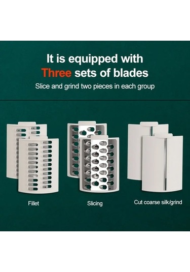 Dancemonkey Cbtx 3'ü 1 Arada Siklon Ev Sebze Doğrayıcı El Krank Silindiri Küçük Boyutlu Çok Fonksiyonlu Parçalayıcı Açık Sarı Açık Sarı