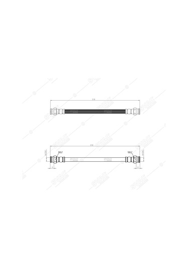 SVAC 900137 Arka Fren Hortumu Uno 85-