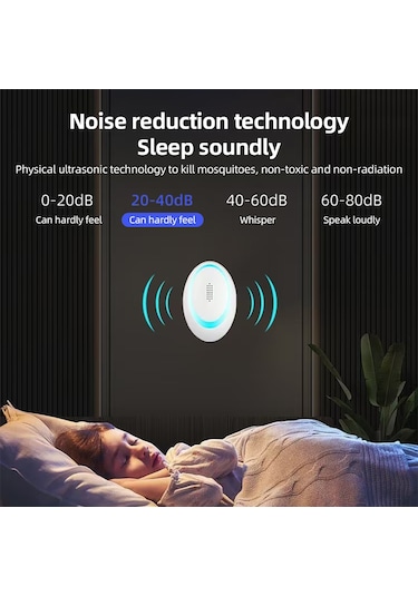 Springsun "6'lı Ultrasonik Sinek Kovucu - Çift Frekanslı, Çocuklar Ve Evcil Hayvanlar İçin Güvenli, 1000ft² Etkili"