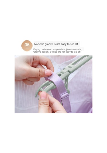 Homyl Seyahat Katlanır Elbise Askısı Kaymaz İç Yeşil Yeşil