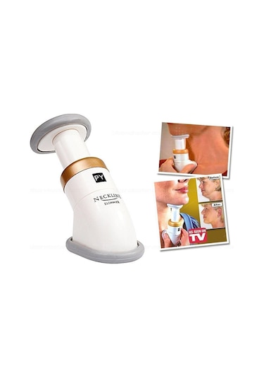 Neckline Slimmer Gıdık Giderici Gıdı Eritme Çene Altı Masaj Aleti Beyaz