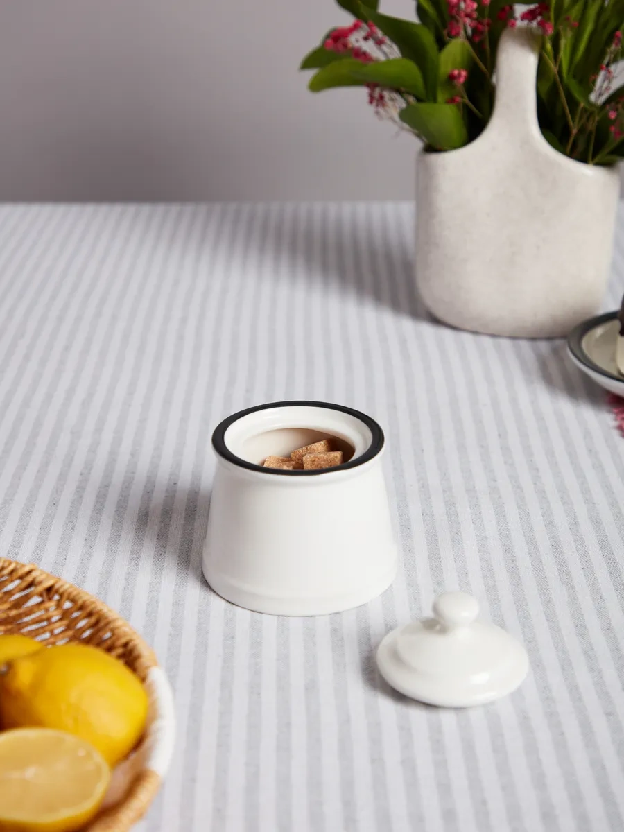 Lefard 200 Ml Porselen Kapaklı Şekerlik "aile Çiftliği" 155852439 Beyaz