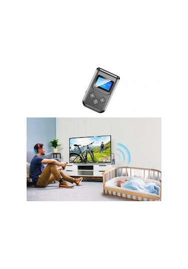 Bluetooth 5.0 2in1 Alıcı Verici Düşük Gecikmeli Lcd Ekranlı Bt Kit