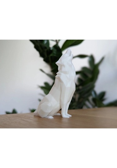 Masaüstü Biblo Bozkurt Uluyan Kurt 12 Cm Hediyelik 1 Adet