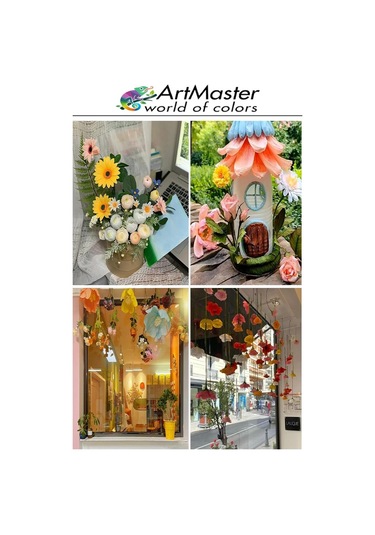 Krapon Kağıdı Turuncu Renk 10 Adet 50x200 Cm Grapon Kağıdı 10'lu Okul Proje Sınıf Anaokulu Kreş Süsleme