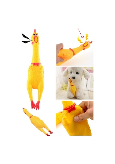 Markapet Sesli Horoz Eğlenceli Köpek Ve Kediler İçin Sesli Öten Horoz Oyuncak 15 Cm