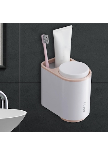 Suntek Ev Apartman Çift Pembe Için 2 Manyetik Bardak Duvara Diğer