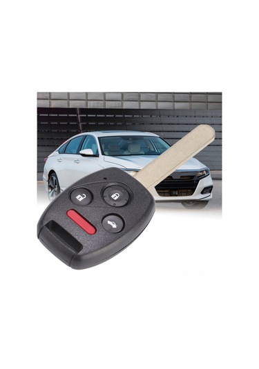 Konesam Honda Accord 2003-2007 İçin Oucg8d-380h-a Anahtar Kılıfı, Kaliteli Abs Malzeme, Eski/bozuk Anahtarın Yerine Geçici, 3+1 Tuşlu, Yeni