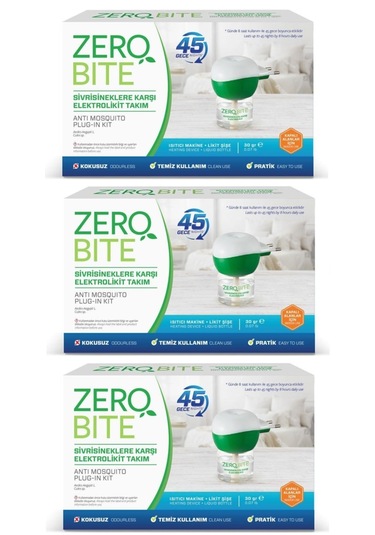Zero Bite Elektrolikit Makine+yedek 45 Gece X 3 Adet