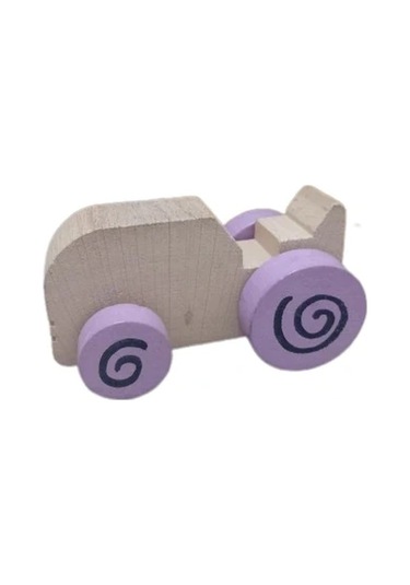 Mr. Quokka Ahşap Traktör - Mor