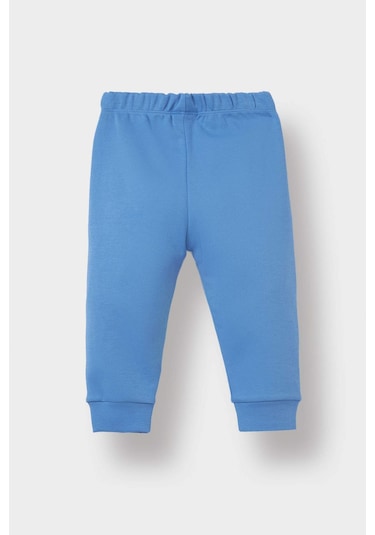 Defacto Erkek Bebek Pijama Takımı Baskılı Uzun Kollu Üst Uzun Alt F3581a525aube194 Mavi