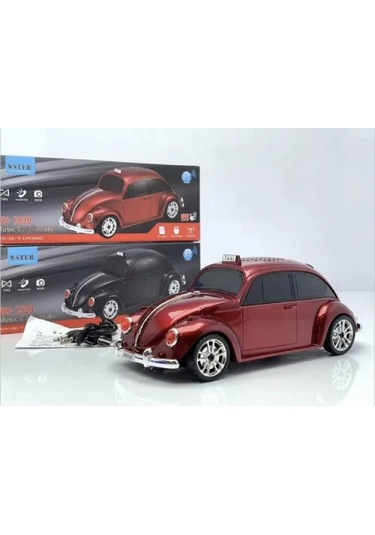 Wster WsS1939 Beetle Araba Görünümlü Taşınabilir Kablosuz Bluetooth Hoparlör