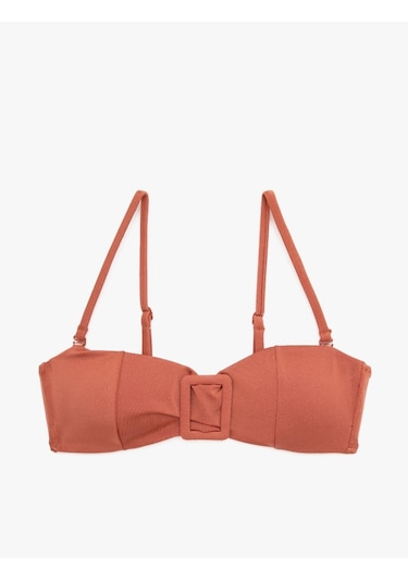 Deep Beach Tarçın Kare Tokalı Bikini Üstü Db20050bu 001