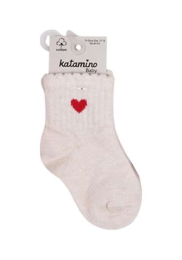 Katamino Felyon Kız Bebek Çorap 46355 Bej