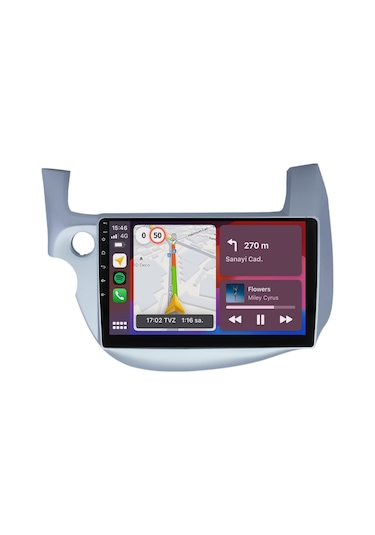Honda Jazz Android Multimedya Sistemi 2009-2014 8gb Ram, 64gb Hafıza, Bluetooth, Carplay & Android Auto Kamera  9"