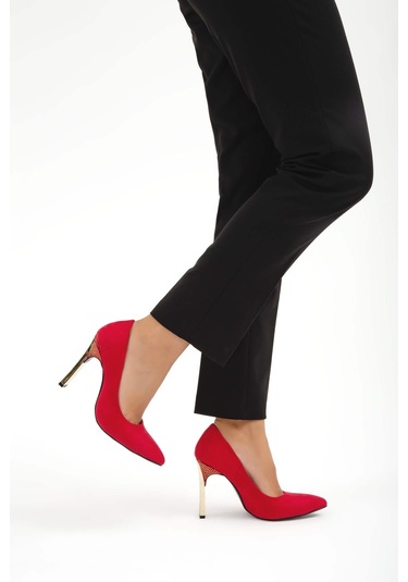 Tamer Tanca Kadın Vegan Kırmızı Abiye Ayakkabı Kırmızı